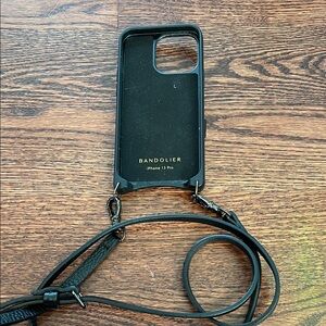 Bandolier Black iPhone 13 Pro Case with Strap
